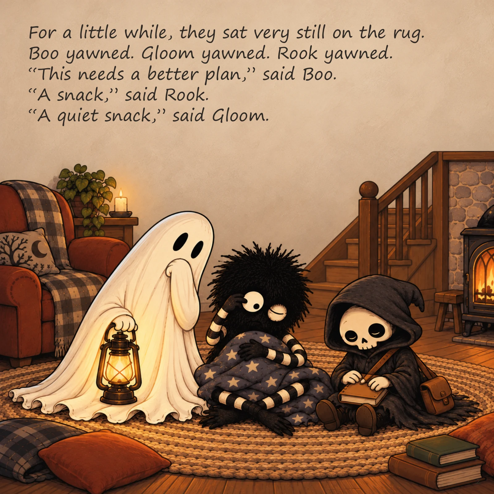 Scared of the Dark — illustrated story page 2. Page text is available below.