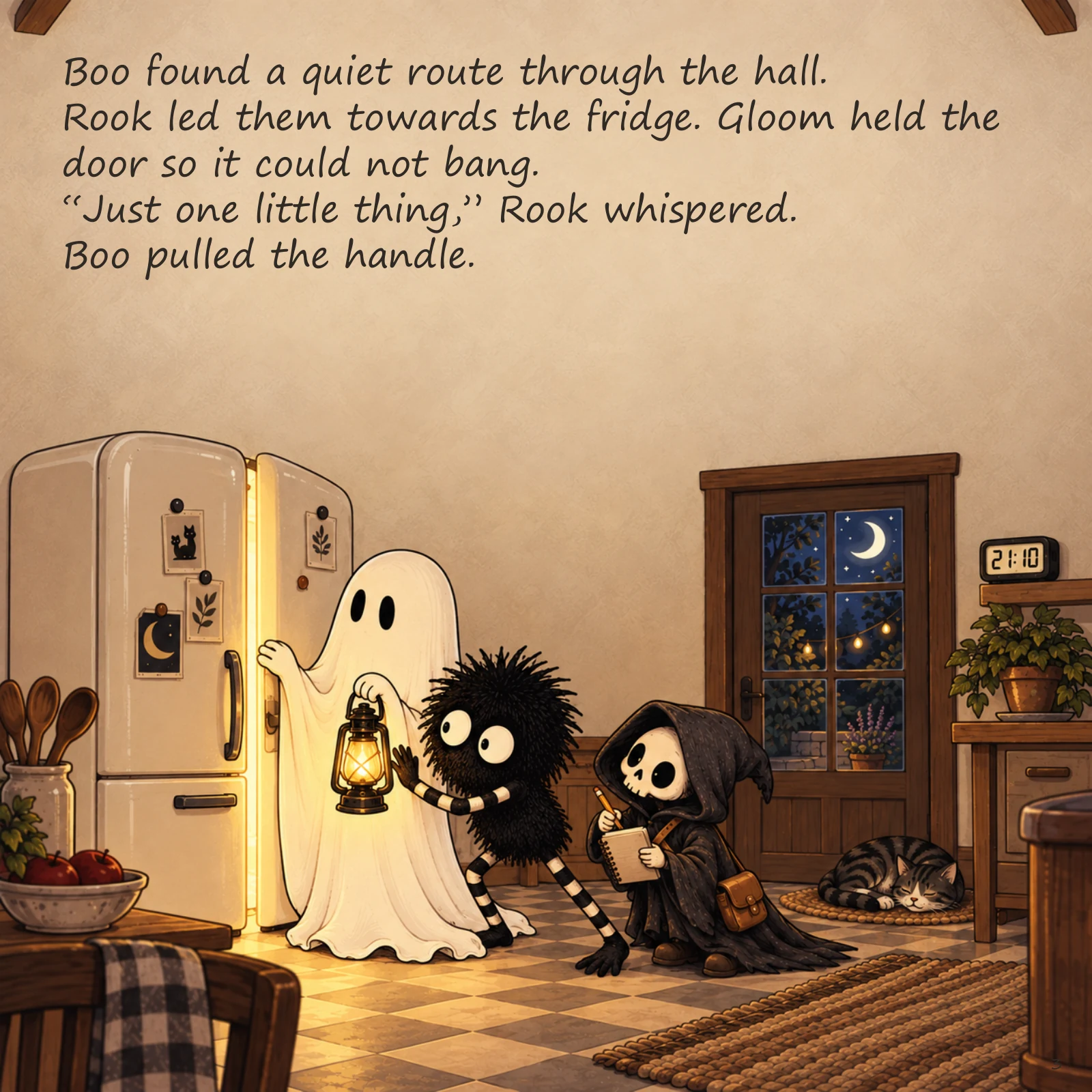 Scared of the Dark — illustrated story page 3. Page text is available below.