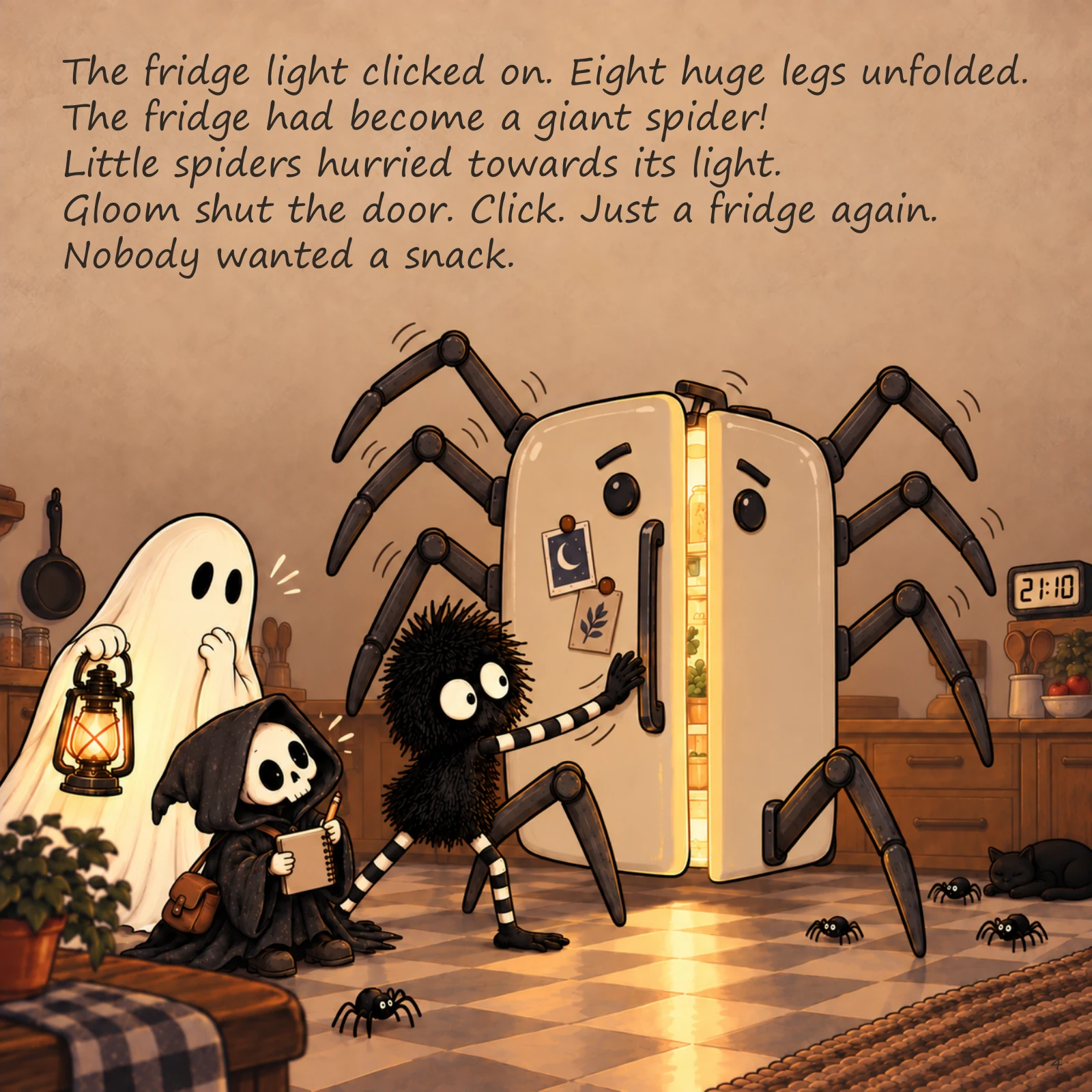 Scared of the Dark — illustrated story page 4. Page text is available below.