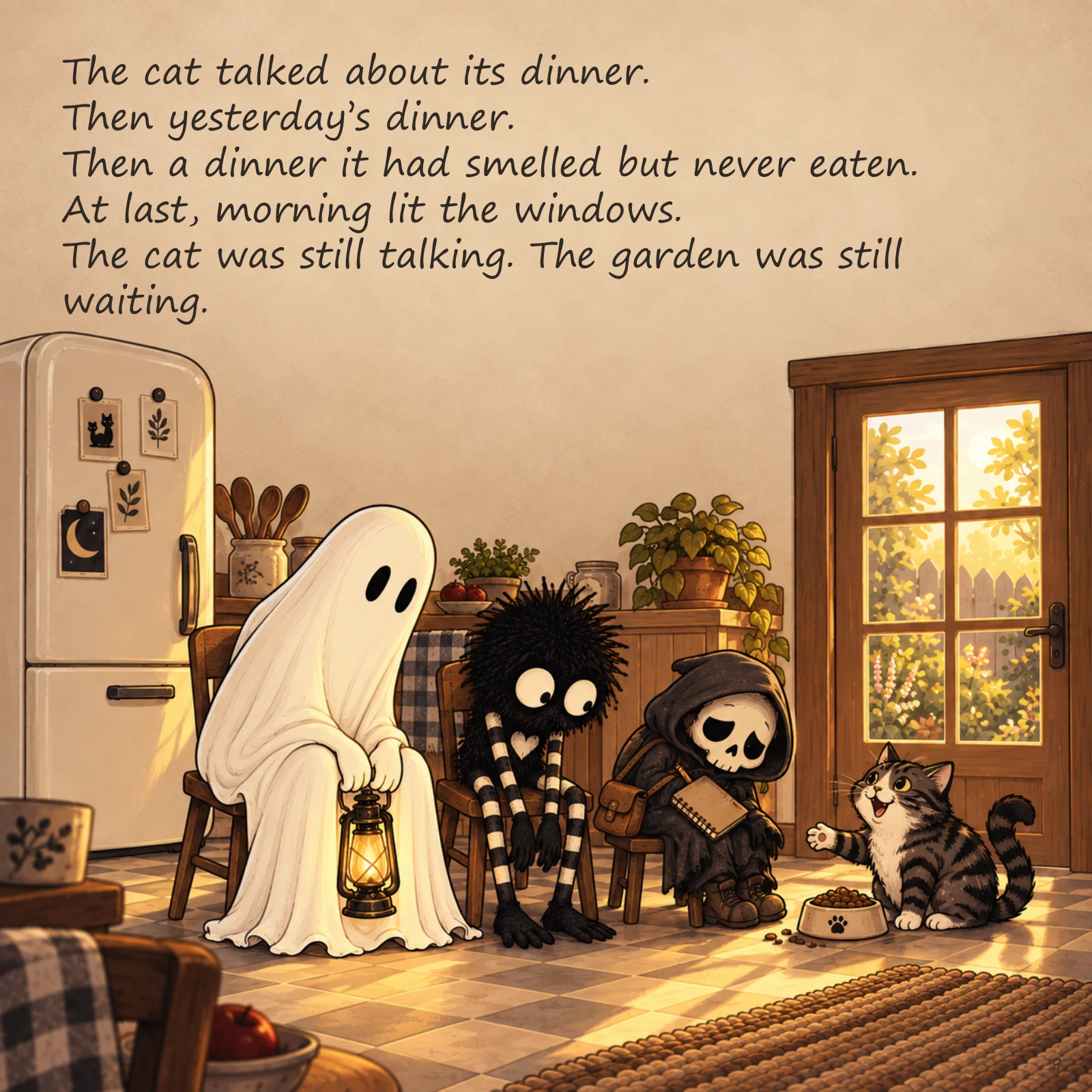 Scared of the Dark — illustrated story page 9. Page text is available below.