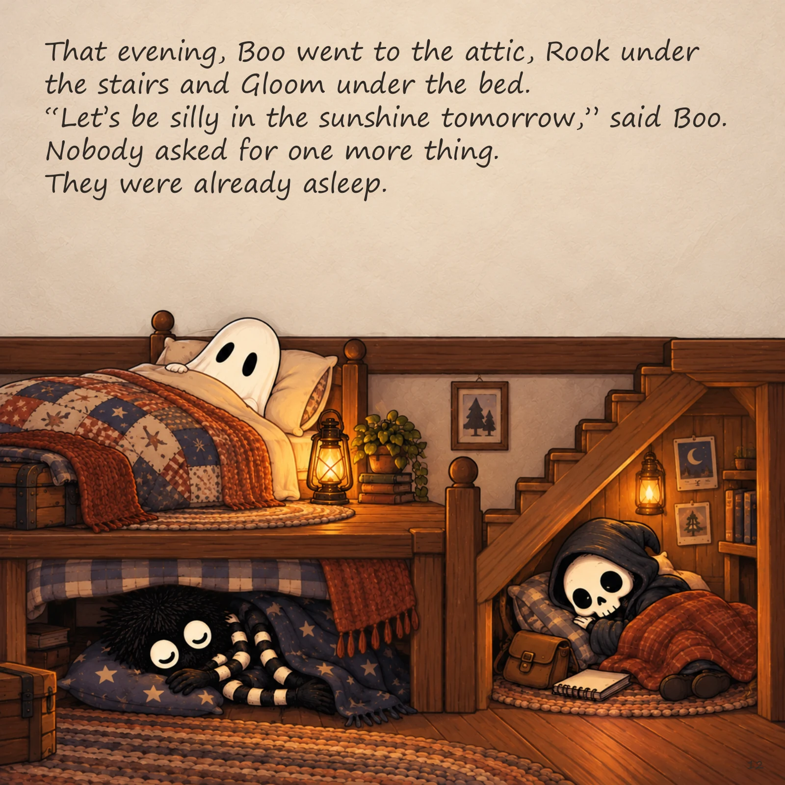 Scared of the Dark — illustrated story page 12. Page text is available below.