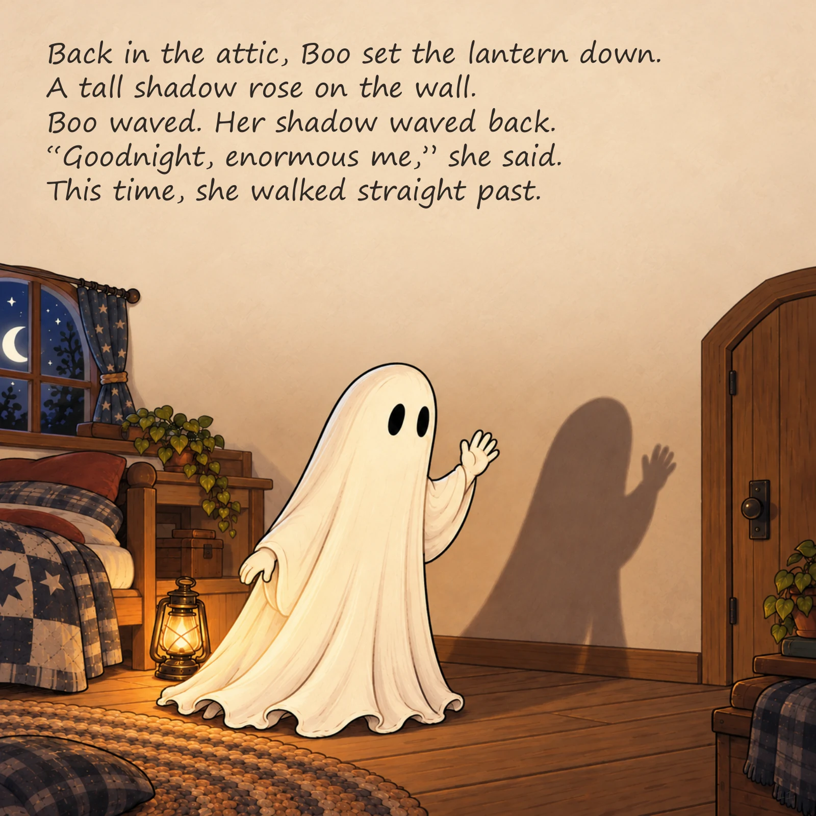 Boo and the Shape in the Dark — illustrated story page 11. Page text is available below.
