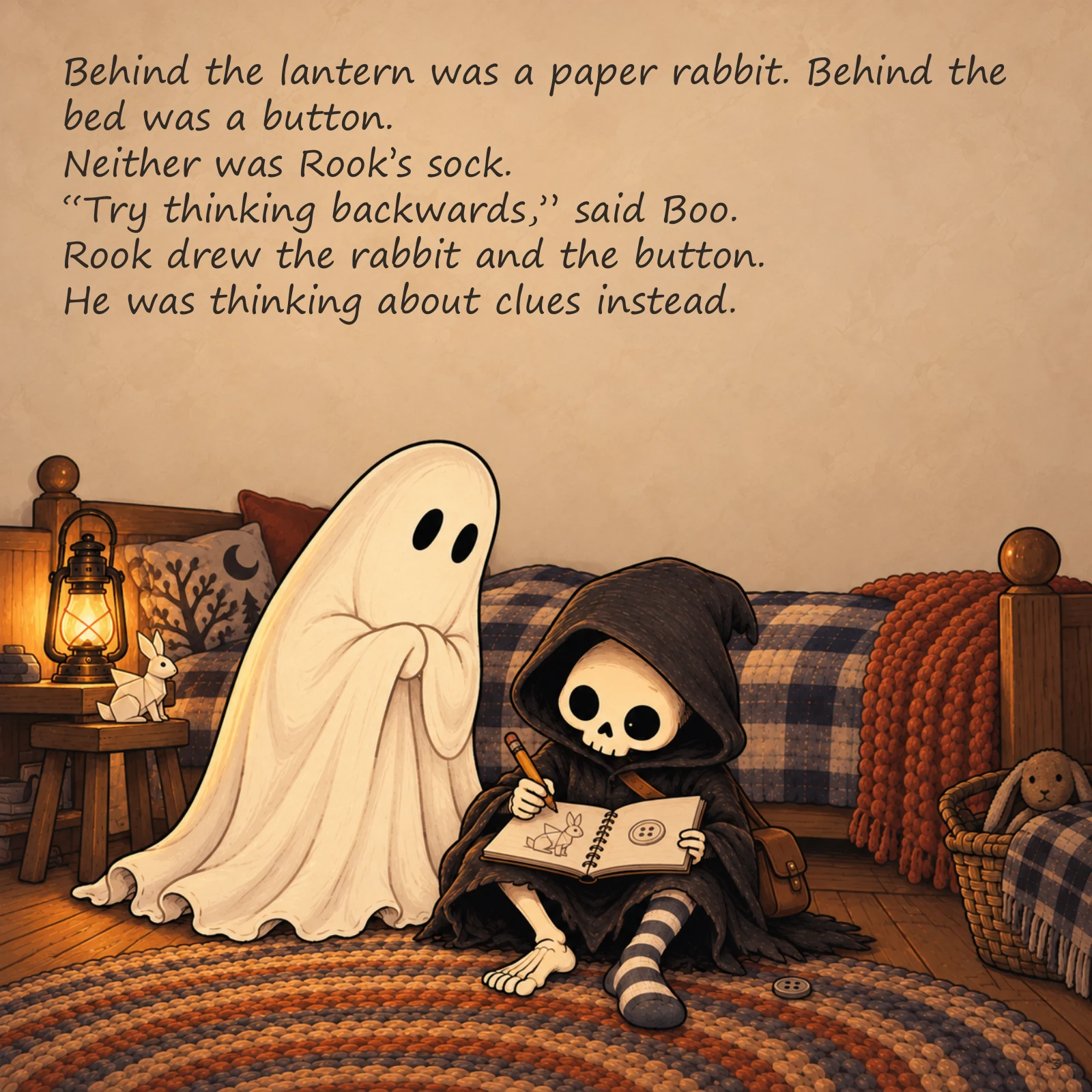 Rook and the Missing Sock — illustrated story page 3. Page text is available below.